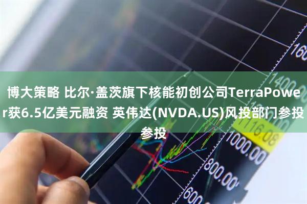 博大策略 比尔·盖茨旗下核能初创公司TerraPower获6.5亿美元融资 英伟达(NVDA.US)风投部门参投