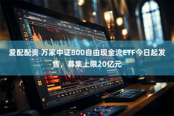 爱配配资 万家中证800自由现金流ETF今日起发售，募集上限20亿元